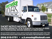 Short Notice Movers 604-816-0751